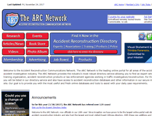 Tablet Screenshot of accidentreconstruction.com